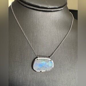 Adornia Moonstone & White Topaz Pendant